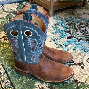 Mens Justin Cowboy Boots leather rodeo